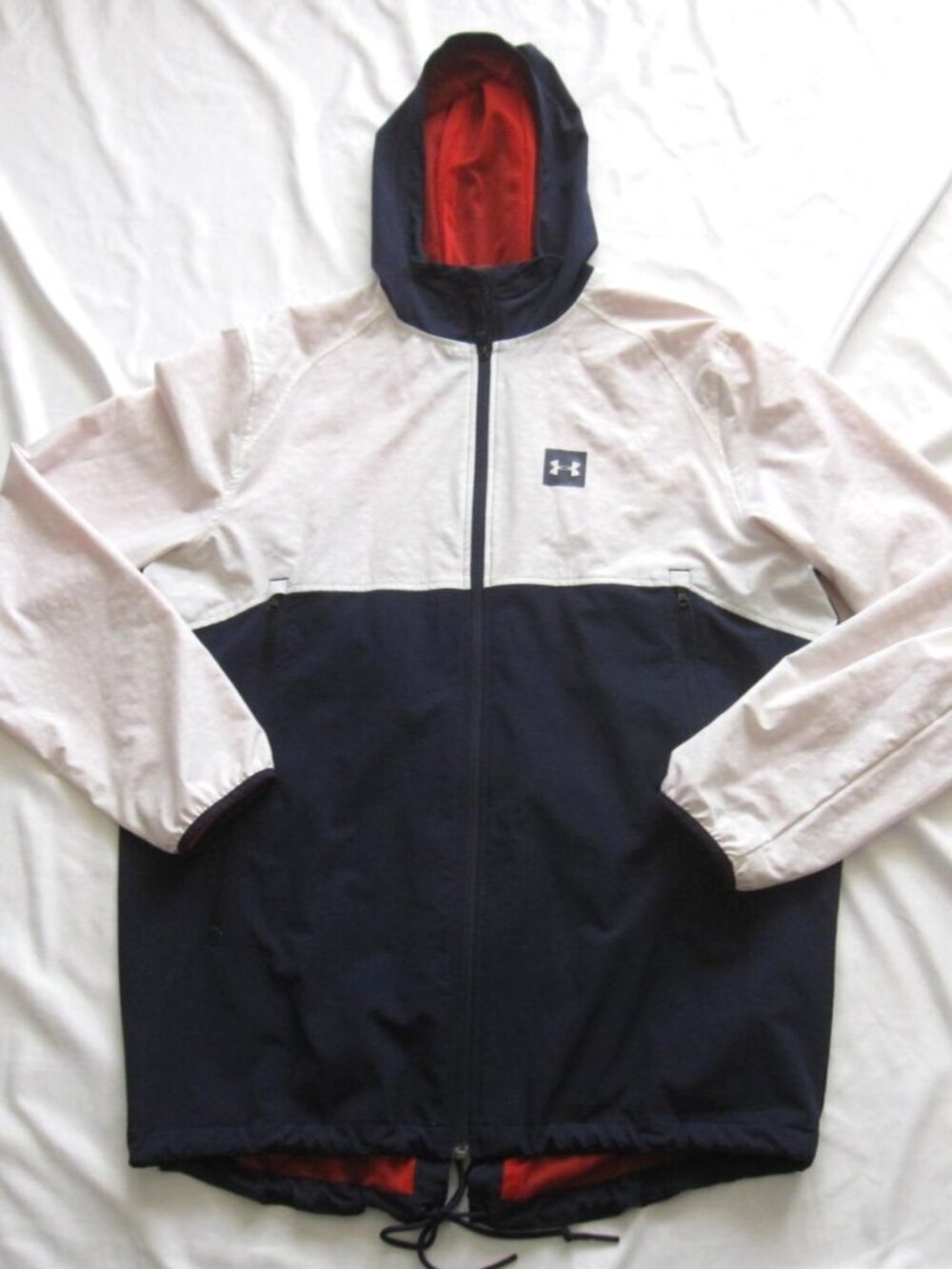 Under Armour Men's Sportstyle Fishtail Jacket Sz L LG Loose UA Storm Gorpcore